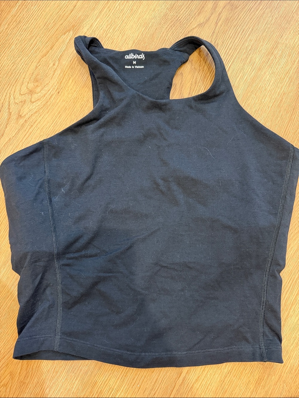 allbirds Women's Black Racerback High-Neck Tank